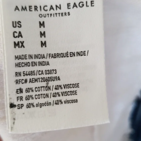 American Eagle outfitters long sleeve open back boho blouse size M. - Picture 7 of 7